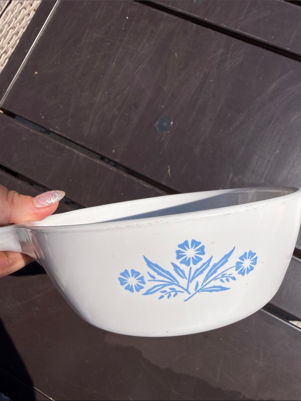 Vintage CorningWare Blue Cornflower 2 Cup Saucepan P-81-B (Made in Canada)